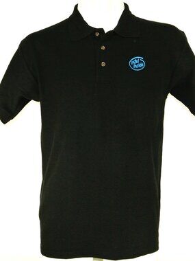 INTEL Inside Vintage Tech Employee Uniform Polo Shirt Black Size XL